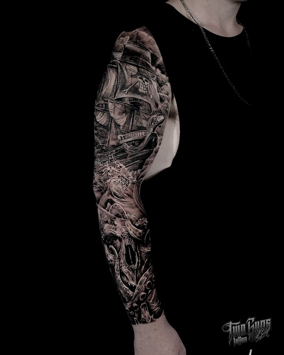 ☠️Full Arm Sleeve | Nautical Theme | Black and Grey Realistic Tattoo☠️
#nautical #nauticatattoo #nauticalstyle #nauticalart #realistic #fullsleevetattoo #realistictattoo #tattoos #ink #inked #tattoostudio #tattoostyle #artwork #tattooidea #tattoodesign #bali #balitattoo #tattoos
