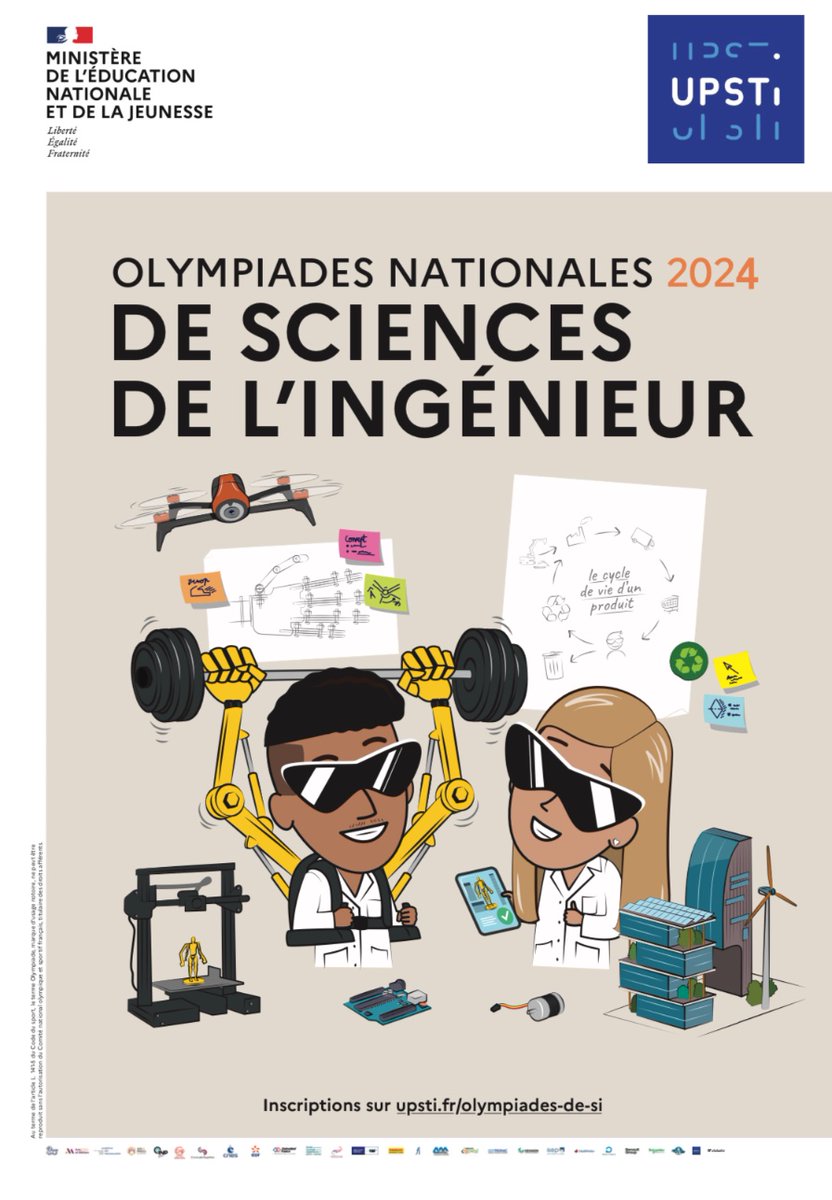 📣 📆 La finale nationale des 15e Olympiades de Sciences de l’Ingénieur organisée par l’<a href="/upstifr/">UPSTI</a> se tiendra à <a href="/centralesupelec/">CentraleSupélec</a> - <a href="/UnivParisSaclay/">Université Paris-Saclay</a> le  23.05.2024.

CentraleSupélec s'engage pleinement dans la promotion des Sciences de l’Ingénieur. 🦾⚡️⚙️