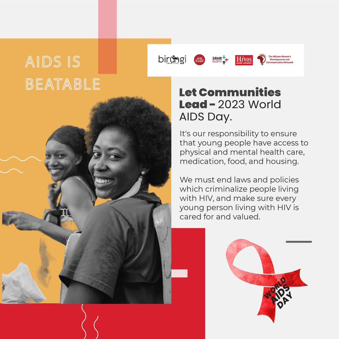 🕊️ Stand in unity against discrimination. Every individual, regardless of their HIV status, deserves respect and access to healthcare. Let's work towards a world that prioritizes empathy  #WorldAidsDay
#WorldsAidsDay2023  
#WeLeadOurSRHR
