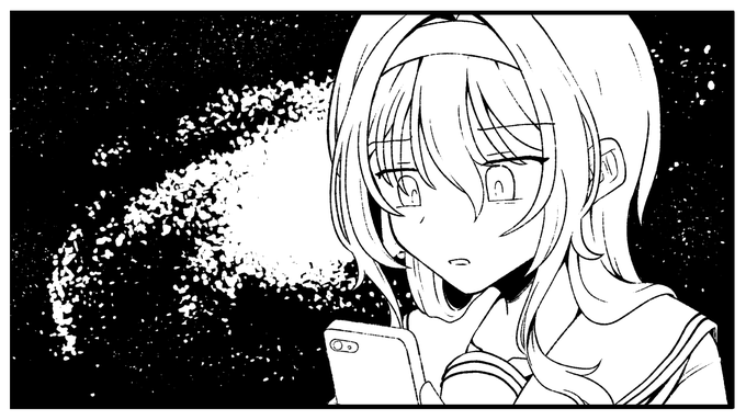 原稿描いてたらできた宇宙ねこちとせ嬢。
(好きにお使いください) 