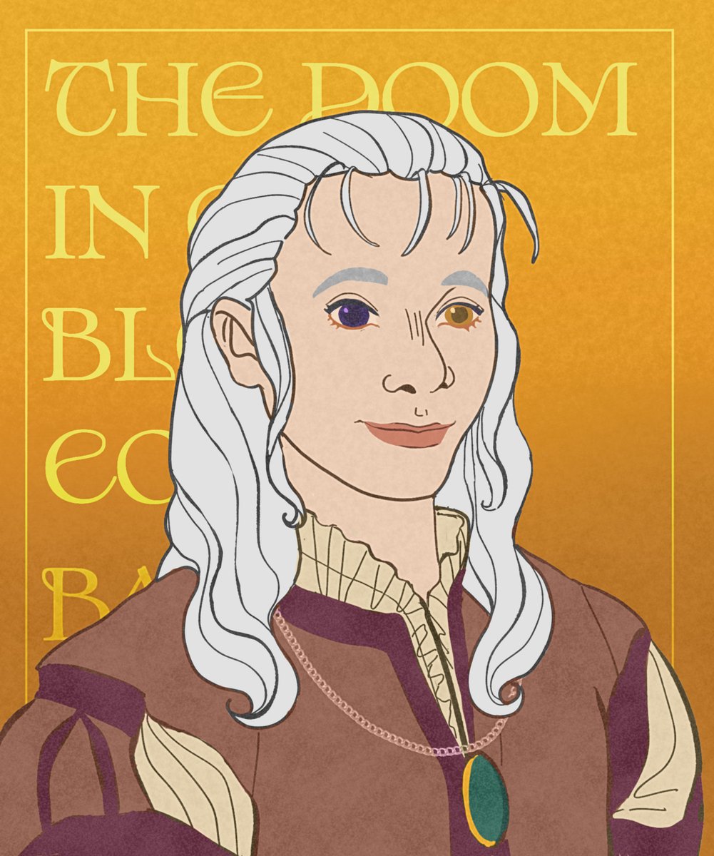 Chiarart13's tweet photo. "the doom in our blood comes back" wiki character portrait, N12: Baelor of Harrenhal, Aemond and Alys's son.                #baelortargaryen #aemondtargaryen #illustration #asoiaf #fanart #artistontweeter #digialillustration #fanfic #tdiobcb #portait #oc #fanfic #AU #alysrivers https://t.co/8a9184zG5D