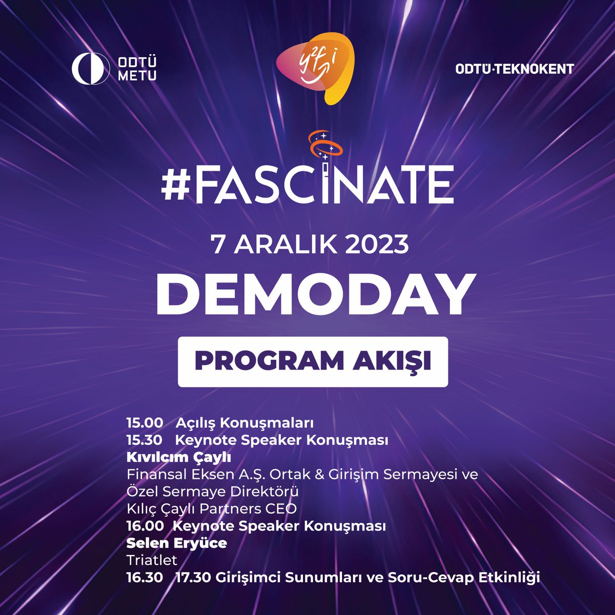 Yeni Fikirler Yeni İşler'de büyük gün geldi ✨ Fikirleriyle geleceği etkileme serüvenine çıkan, mentorluk desteği ve yatırımcılarımızın yönlendirmeleriyle projelerini tamamlayan girişimcilerimiz bugün Demo Day'de sahne alıyor!

#YFYİ2023 #YFYİ #y2fi #Fascinate #Etkile