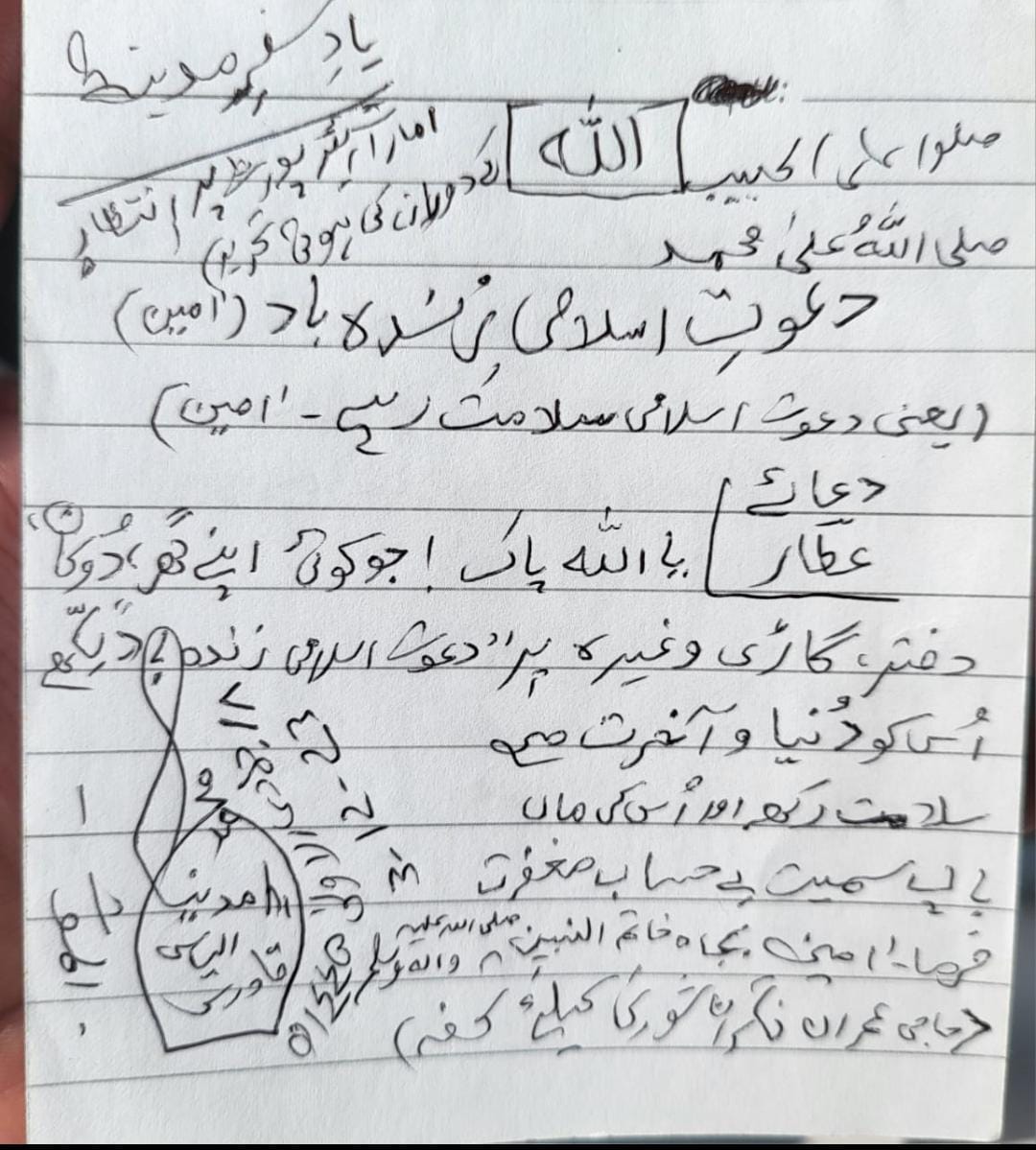میں نیت کرتا ہوں کہ اپنے آفس میں 
#دعوت_اسلامی_زندہ_باد
لکھ کر آویزاں کروں گا 
اپنی اپنی نیت کا اظہار فرما دیجئے 
#عطاری_قبیلہ