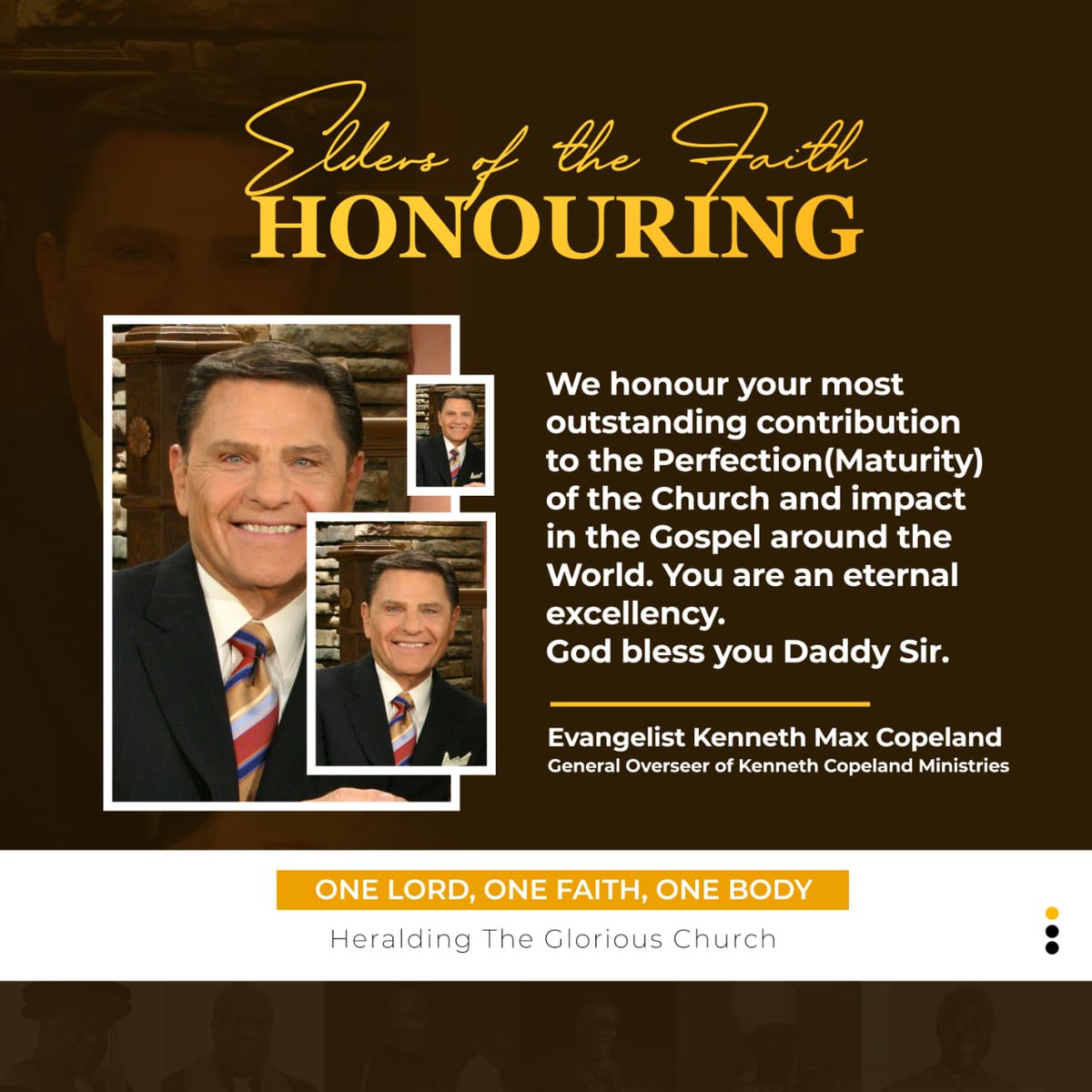 christassemblyw's tweet image. Now Praise we Great and faithful Elders of the Faith.

#OneLord
#OneFaith
#OneBody