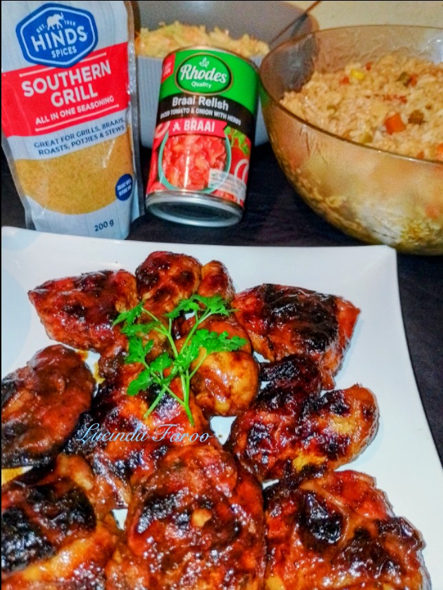 MissLucyB_'s tweet photo. @Heart1049FM I absolutely love, love, love the Hinds Southern Grill spice, i simply cannot go without it. I've switched up my sticky braaied chicken by adding my Hinds Southern Grill Spice to my marinade 💯❤️🔥🍗 #HindsSpicesMealMakeover 
@Heart1049FM https://t.co/8bFtgV0REc