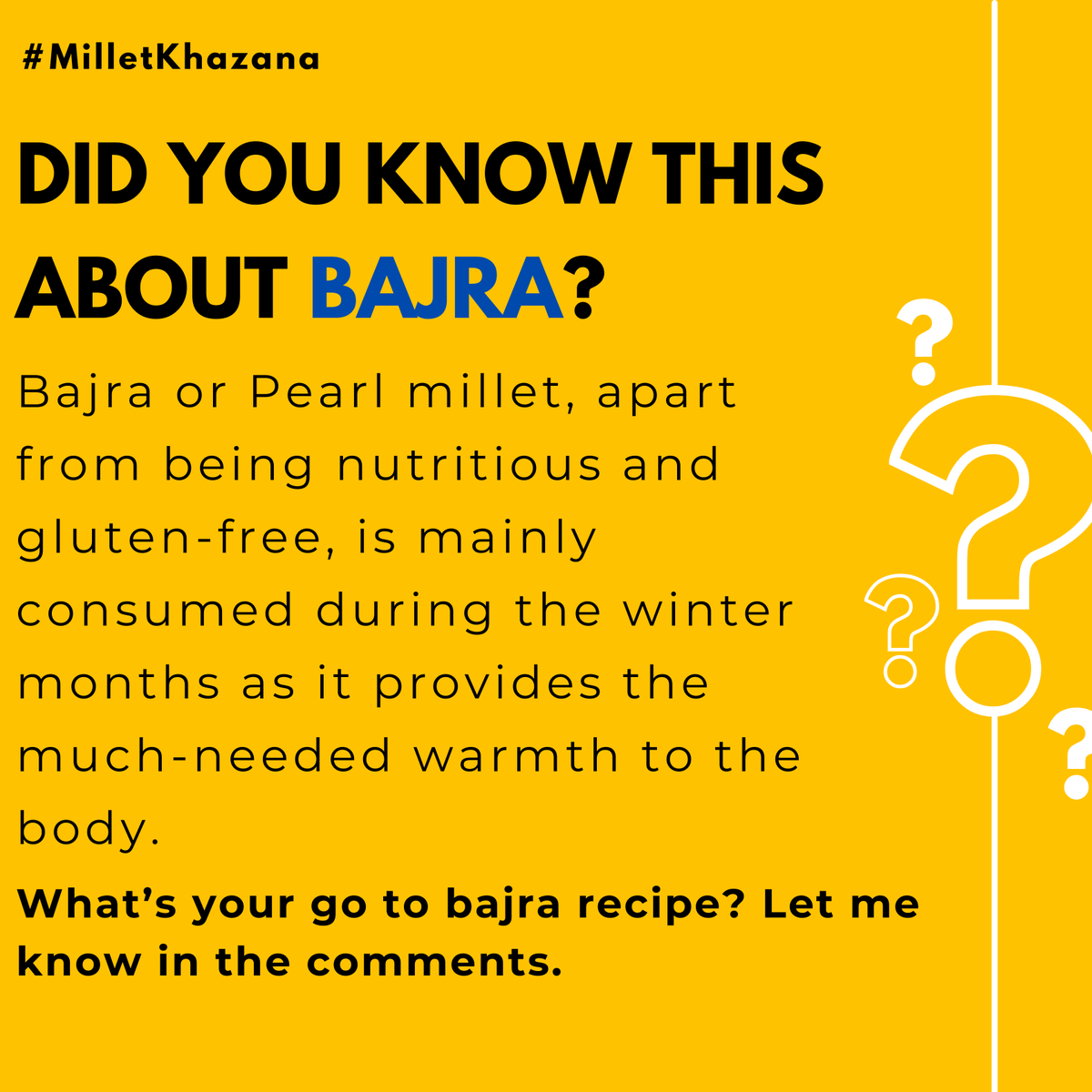SanjeevKapoor's tweet photo. It is the year of the millets, so you must know the facts on bajra... Here they are...
#Sanjeevkapoor #SanjeevKapoorKhazana #MilletKhazana #Bajra #BajraRecipes #Facts #India #MilletRecipes #MilletwithSK #ThisYearMillets #YearOfMillets #WorldOnMillets #IndiaOnMillets #IYOM2023 https://t.co/96IPioqcUQ
