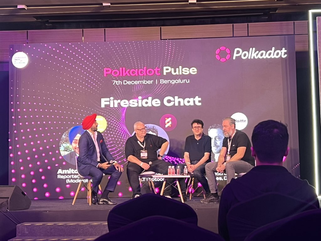 <a href="/mark_cachia_/">Mark Cachia</a> <a href="/ingoruebe/">Ingø Rübe</a> <a href="/DrW3RK/">Radha</a> <a href="/Web3foundation/">Web3 Foundation</a> Fireside chat with <a href="/Deloitte/">Deloitte</a> and <a href="/Kiltprotocol/">れん🐶</a> moderated by <a href="/amitoj/">Amitoj Singh</a> from <a href="/CoinDesk/">CoinDesk</a> 🔥