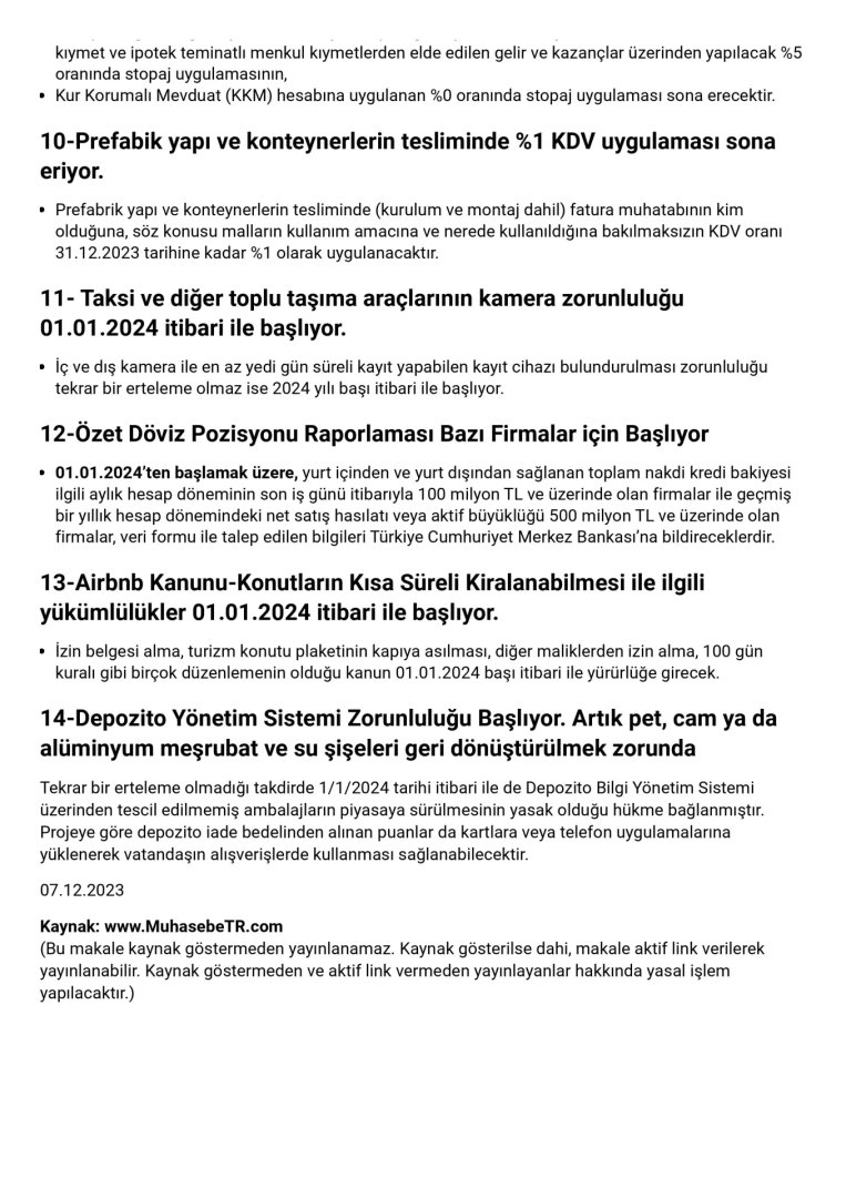 2024 Yılında Bizi Bekleyen 14 Önemli Değişiklik