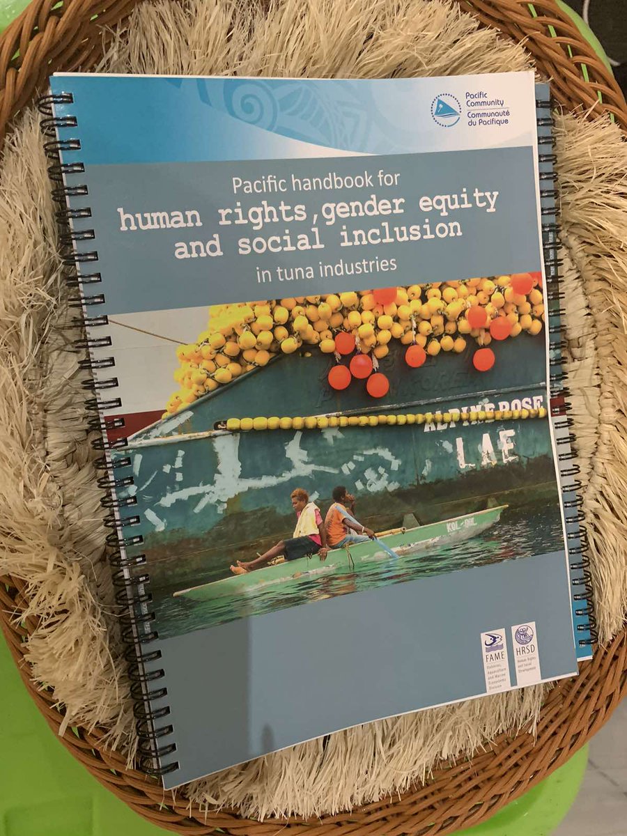 My @spc_cps colleagues at Pacific European Union Marine Partnership #PEUMP have launched an excellent handbook to help strengthen human rights, gender equity & social inclusion in the tuna industry. Vinaka SPC HRSD colleagues, Josie Kalsuak and Margaret Fox for contributing.