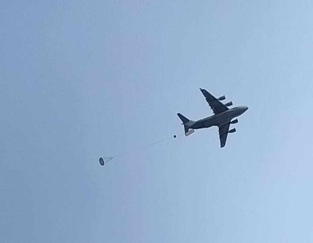 An Indian Air Force C-17 airdropped a DRDO-developed Type 5 Platform ...