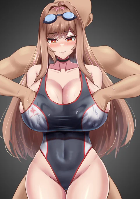 #くそ寒いので水着絵を貼る いやー、今日もあっついなー!!!!!!! 