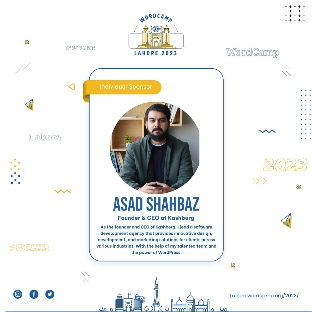 WordCamp Lahore tweet media