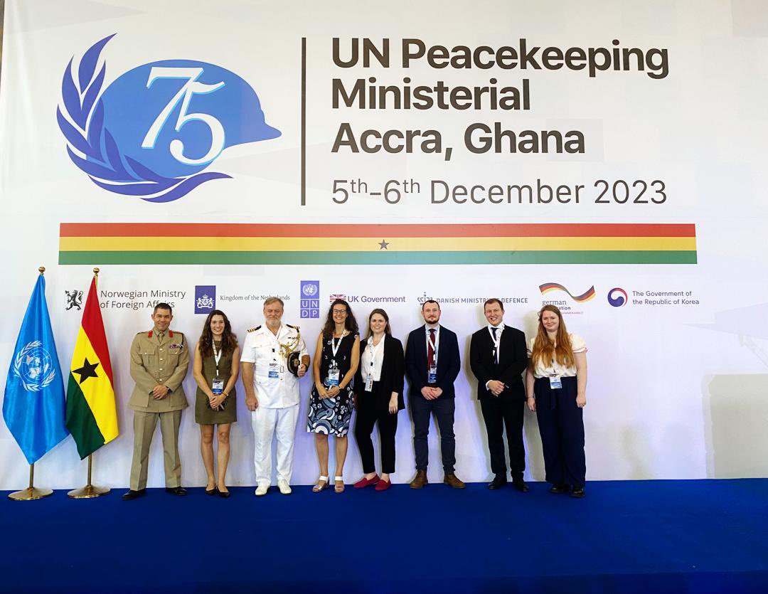 ZoeRobs's tweet photo. Part of the 🇬🇧 delegation this week at #UNPKM2023GH here in Accra’s International Conference Centre: 
 congratulations to #Ghana for its role as host! Great to work so closely with the  @GhanaMFA in  the weeks leading up to the event. 🇬🇭🇺🇳 https://t.co/yvkOzkhGyA