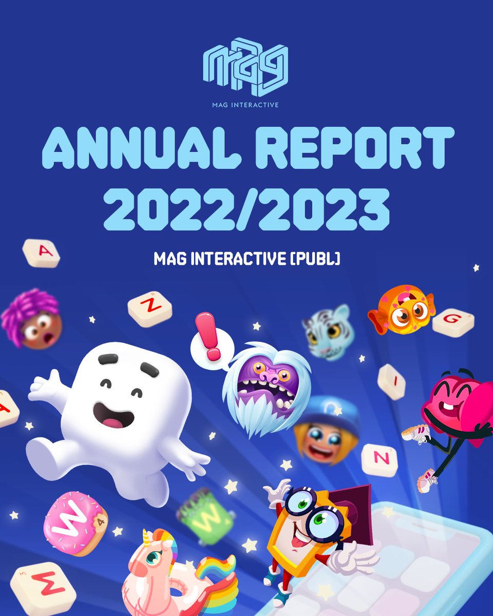 The Annual Report for 2022/2023 is now published on our website! 📈 Read it in full here: maginteractive.com/investors/inve…