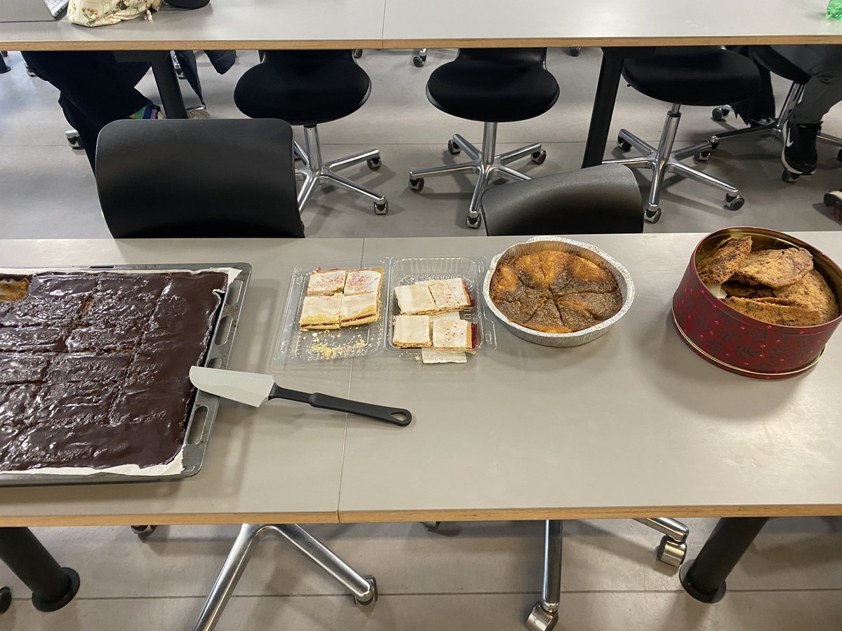 End of 1. semester  Linguistic’s class treat. You’re never too old for cake in class 😁