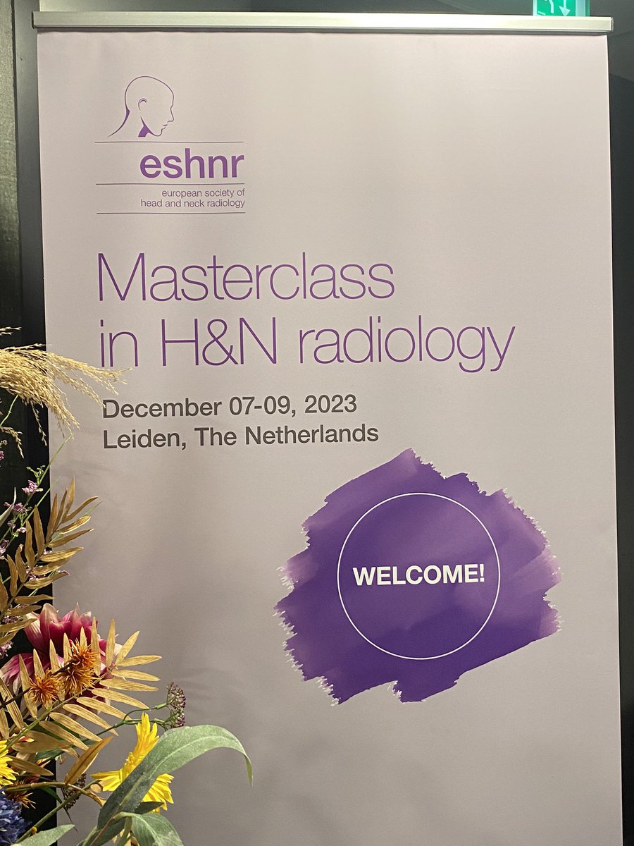 In #Leiden for the @ESHNRSociety Masterclass in head and neck #radiology #hnrad with many excellent speakers