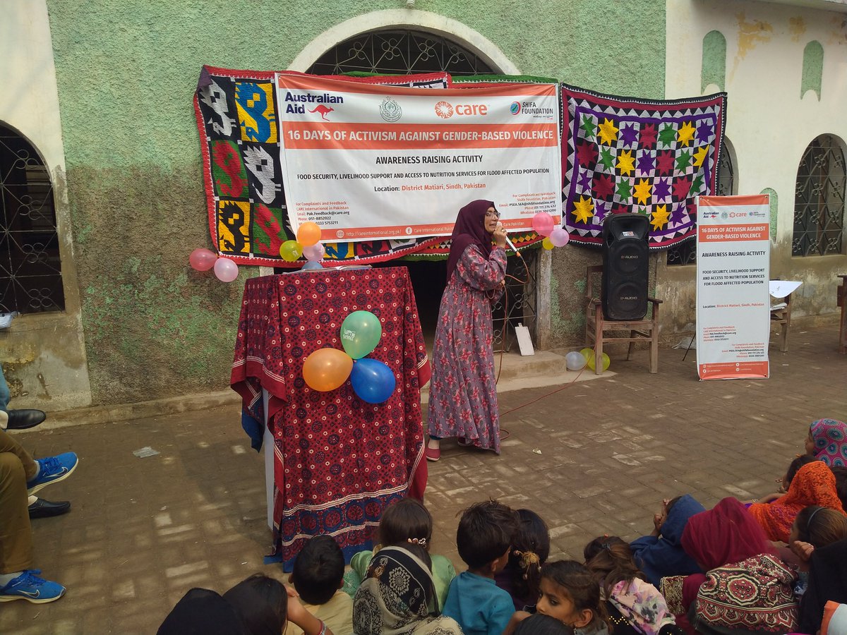 CARE Pakistan (@carepakistan_) on Twitter photo CARE International in Pakistan (CIP) is empowering communities in District Mitiari of Sindh through awareness sessions & dialogue for its 16 Days of Activism campaign, with support from the Australian Government.<a href="/AusHCPak/">Neil Hawkins</a> #16DaysOfActivism #CAREInternational #AustralianGovernment CARE International in Pakistan (CIP) is empowering communities in District Mitiari of Sindh through awareness sessions & dialogue for its 16 Days of Activism campaign, with support from the Australian Government.<a href="/AusHCPak/">Neil Hawkins</a> #16DaysOfActivism #CAREInternational #AustralianGovernment