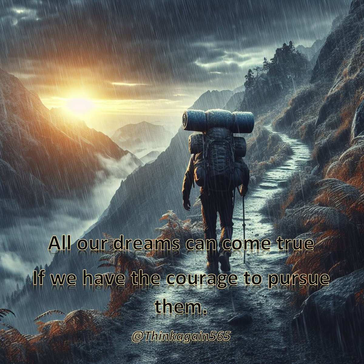 All our dreams can come true — if we have the courage to pursue them.