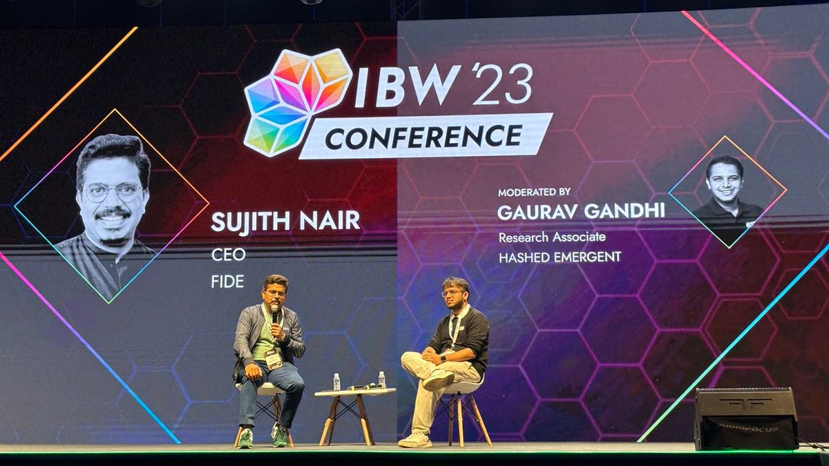 BecknProtocol's tweet image. Catch a glimpse of the exciting dialogue between @SujithNairK and Gaurav Gandhi at the India Blockchain Week (IBW) Conference. @IBWofficial @G_GANDHI1998 

The duo talked about the transformative power of #OpenNetworks, #blockchain and the numerous possibilities using #Beckn.…