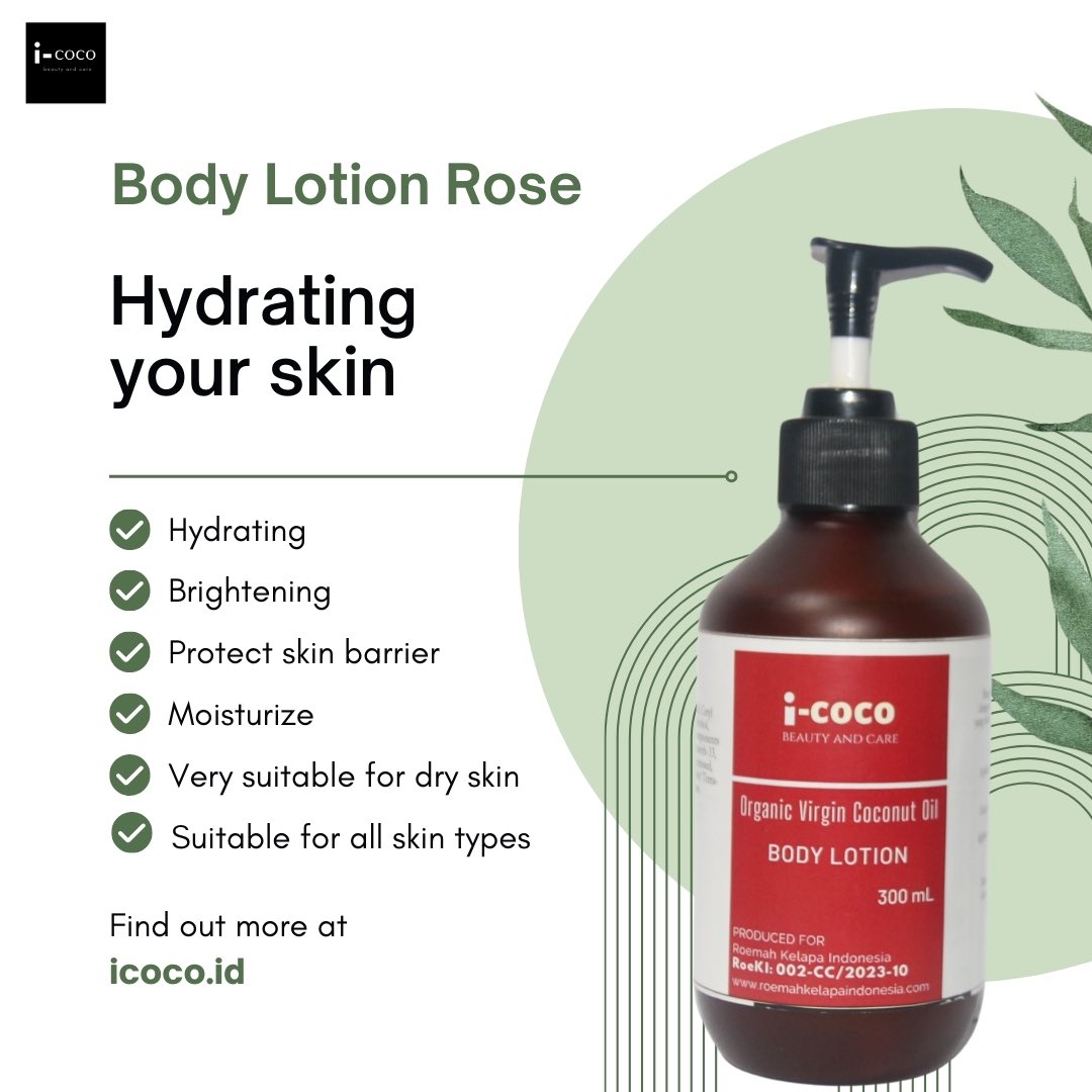 icoco_id's tweet photo. i-Coco Body Lotion Rose mengandung Virgin Coconut Oil dengan aroma khas bunga mawar yang membantu merawat kulit yang kering agar tetap lembut dan halus. Teksturnya yang ringan dan cepat menyerap, membuat lotion ini cocok untuk semua jenis kulit terutama kulit kering. https://t.co/bfZzZY3Iz7
