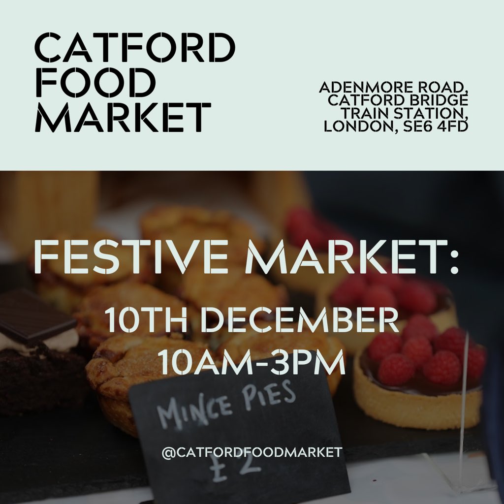 It’s just 4 days to go until our final market of the year! 

Join us this Sunday for festive fayre and good vibes!