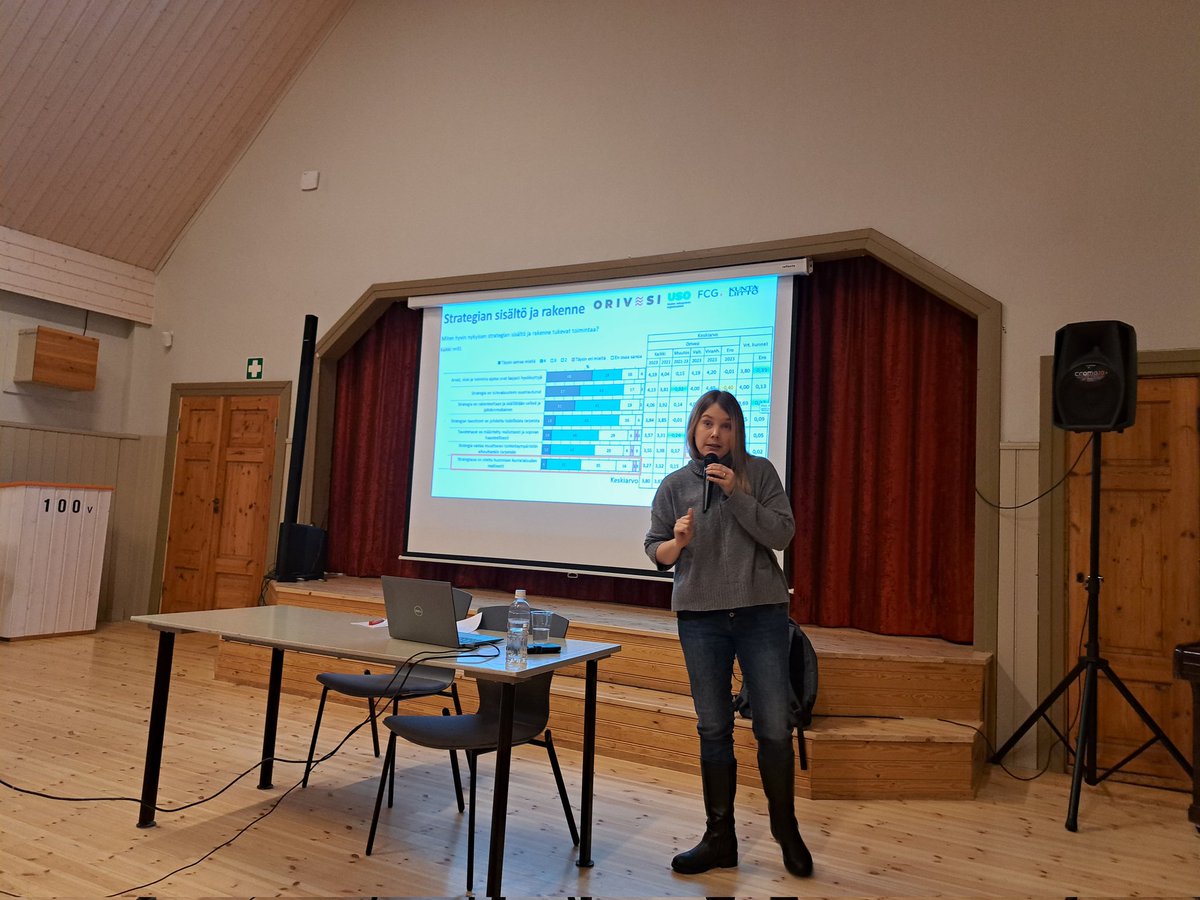 KuusistoJuhaM's tweet photo. Valtuustoseminaari alkamassa Västilän Voimantalolla. Aiheena strategiakauden puolivälikatsaus. Kumppanina @FCG_Group johtava konsultti @anni_antila  @KL_uso https://t.co/pWN3BrxkTz