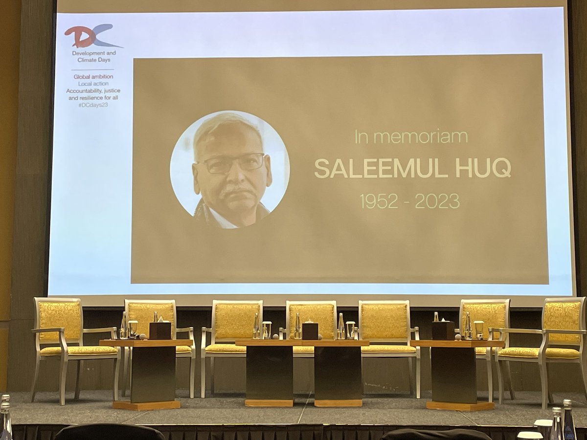 Thanks to #DCDays23 for giving me the opportunity to reflect on the huge influence of Prof Saleemul Huq on our journalism @ContextClimate. I am more determined than ever to expose the injustice of the #ClimateCrisis with the aim of shifting power structures #ClimateJustice