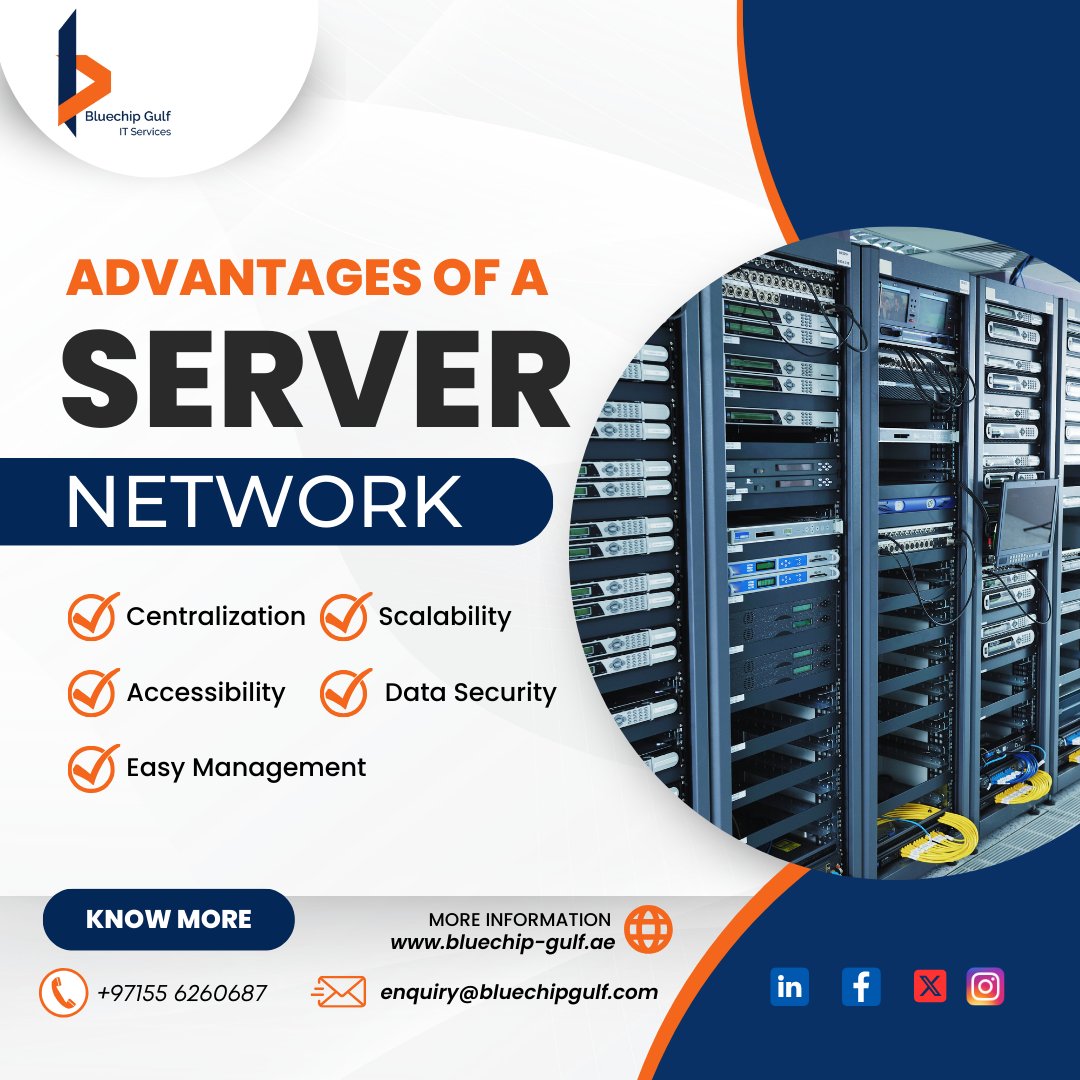 bluechip_gulf's tweet image. Advantages of a Server Network

➡️ Centralization 🌐
➡️ Scalability 🚀
➡️ Accessibility 🌍
➡️ Data Security 🔒
➡️ Easy Management 🤖

🌐 bluechip-gulf.ae/it-services-co…

#bluechipgulf #servernetwork #efficiencyboost #businessoptimization #serversolution #networksecurity #networkadvantage