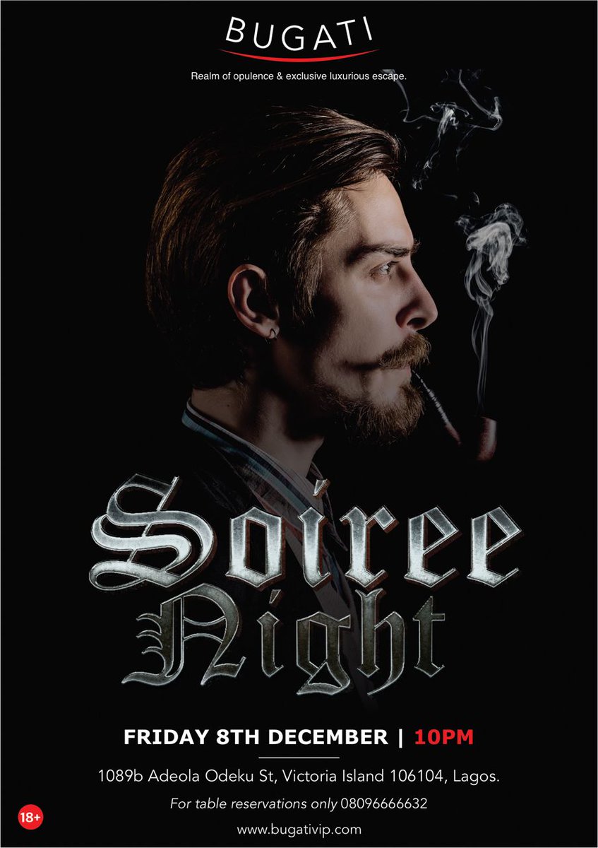 BugatiVip's tweet image. ✨ Soiree Night this Friday! 🌙 Reserve your spot now. Limited spaces. Swipe up! 🍾 #SoireeNight #LuxuryReservations #bugati