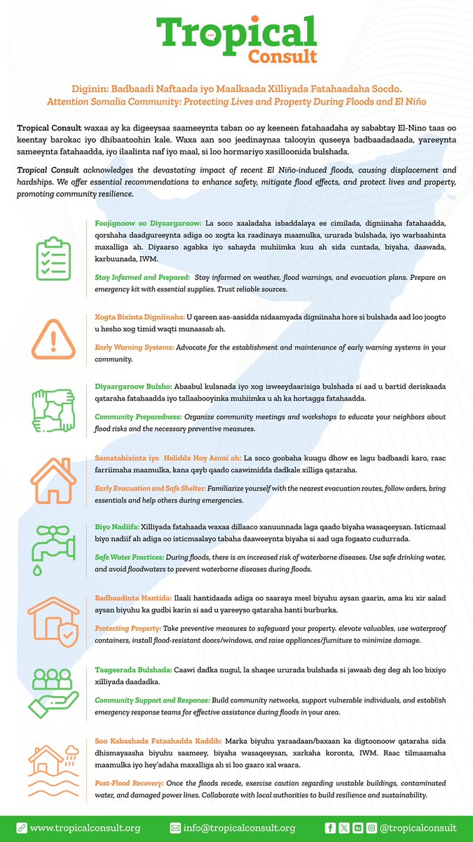 Due to the devastating impact of recent 𝐄𝐥 𝐍𝐢𝐧𝐨 𝐟𝐥𝐨𝐨𝐝𝐬 which have caused displacement and hardships, we offer essential recommendations to enhance safety, mitigate flood effects, and protect lives and property, thereby promoting 𝒄𝒐𝒎𝒎𝒖𝒏𝒊𝒕𝒚 𝒓𝒆𝒔𝒊𝒍𝒊𝒆𝒏𝒄𝒆