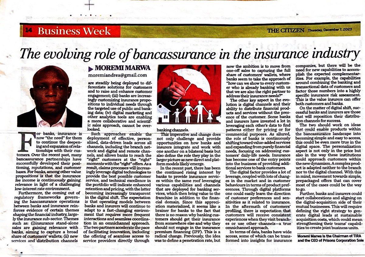 #bancassurance #insurance