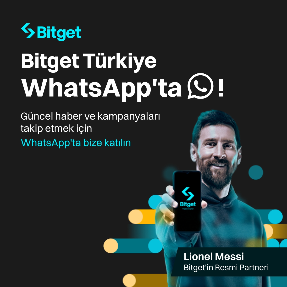 🎉 Müjde, #Bitget #WhatsApp 'ta!

📲 Duyurular, Haberler ve Güncellemeler Artık Bitget #WhatsApp kanalında

🤩 Kanal açılışına özel 40 kişiye  10 USDT ya da  20 #BGB

🔄 Etkinliği paylaş
👥 3 kişiyi etiketle 
📲 WhatsApp kanalına katıl

Katılım 👉whatsapp.com/channel/0029Va…