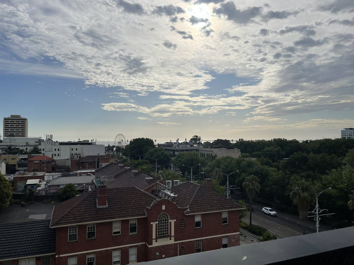 thehouseofwives's tweet photo. Top of the Pride Centre in Melbourne Victoria overlooking St Kilda beach. Happy birthday #StarObserver https://t.co/X9ubrgS8D5
