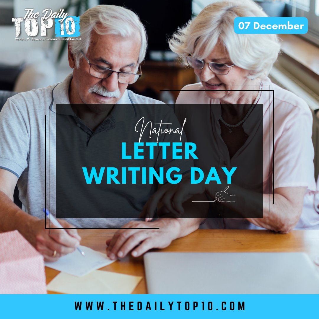 TheDailyTop10s's tweet image. 💎〛#NationalLetterWritingDay