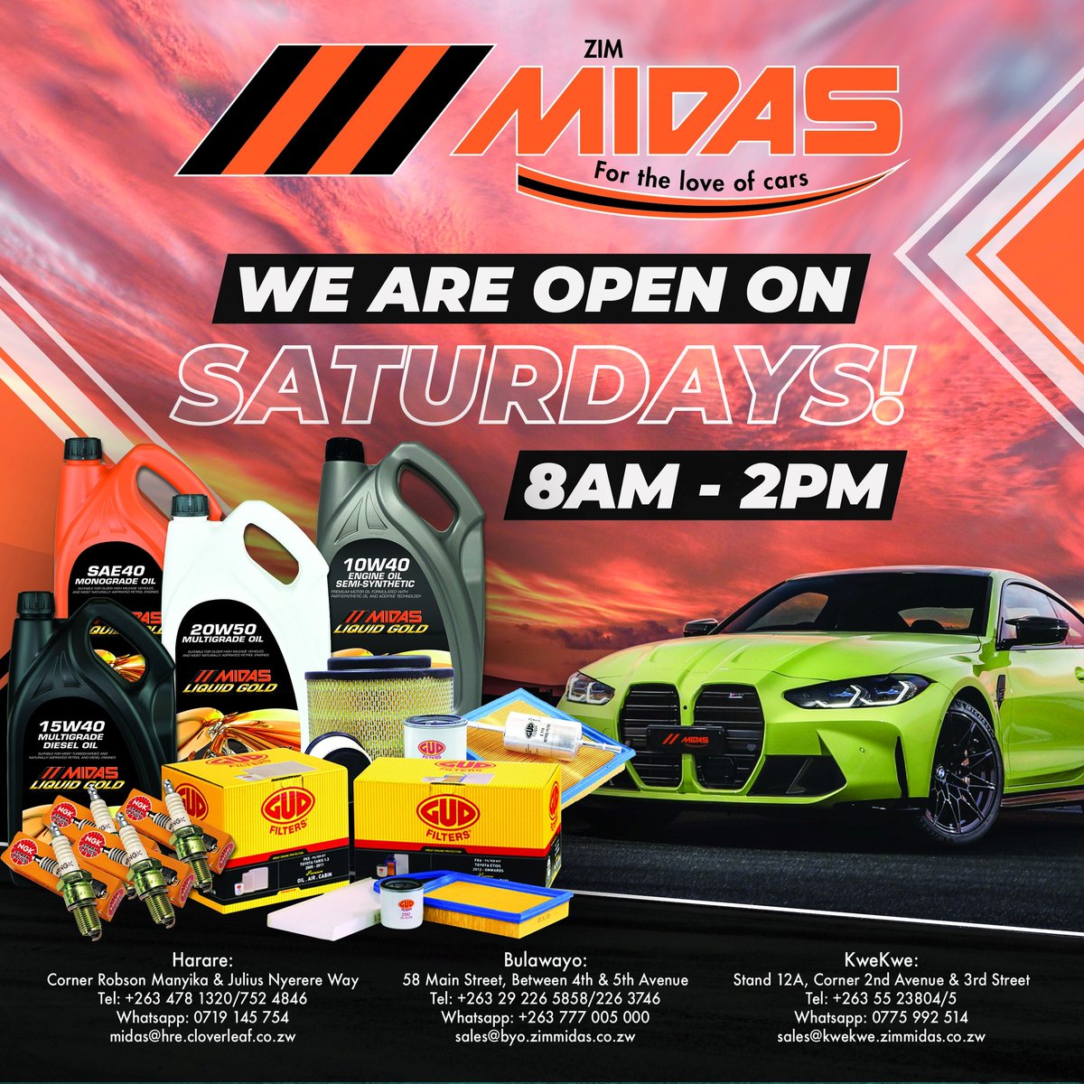 zimmidas1's tweet photo. We are open this Saturday. Visit any of our branches for all your genuine vehicle parts needs.
#zimmidas #fortheloveofcars https://t.co/tavE8eGst9