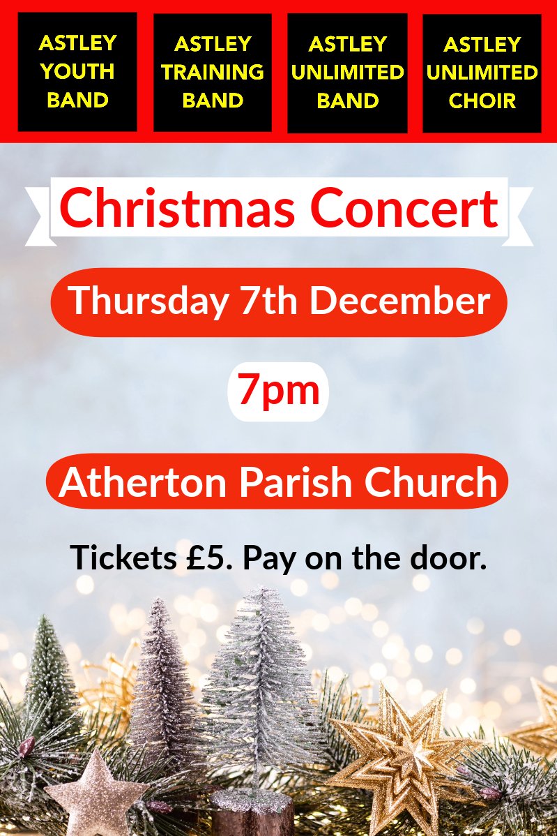 We're looking forward to our annual Christmas concert tonight!! 🎶☃️🎺🌲