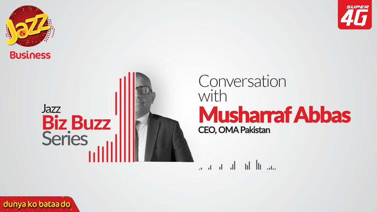 Jazz Business (@jazzbusiness) on Twitter photo #JazzBusiness welcomes the CEO of OMA Pakistan, in the latest episode of #BizBuzz. Explore the digital payments revolution in Pakistan & cashless culture in shaping the future of retail integration. Watch episode: bit.ly/3t5nP0W
#DesignedToHelpYouGrow <a href="/aandleeb/">Andleeb Aslam</a> #JazzBusiness welcomes the CEO of OMA Pakistan, in the latest episode of #BizBuzz. Explore the digital payments revolution in Pakistan & cashless culture in shaping the future of retail integration. Watch episode: bit.ly/3t5nP0W
#DesignedToHelpYouGrow <a href="/aandleeb/">Andleeb Aslam</a>