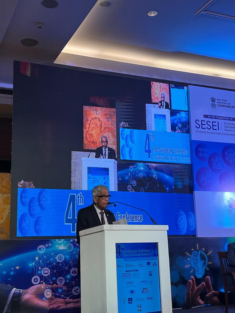 be_exhibitions's tweet photo. #IndustryAddress
Mr. T. V. Ramachandran, President, Broadband India Forum
"Thanks to standardization, Indo-European collaboration has been outstanding".
#4thIndoEUSummit, New Delhi.
#SESEI #EXPORTS #STANDARDIZATIONS #EUREACH
#sesei #EU https://t.co/OvQzjOV7H5