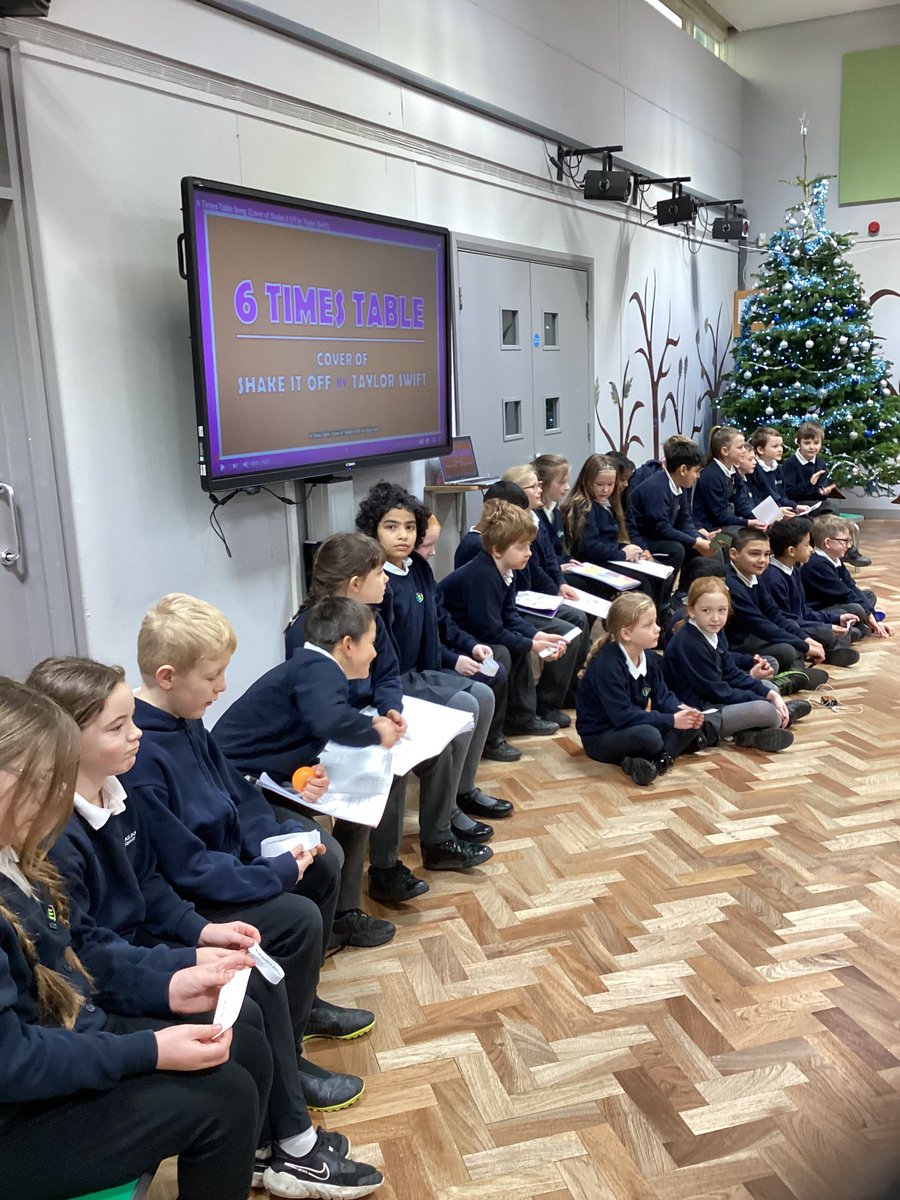 Super proud of Hawthorne class and their knowledge of the 6 Times tables in their assembly to parents yesterday. #WeExceed
