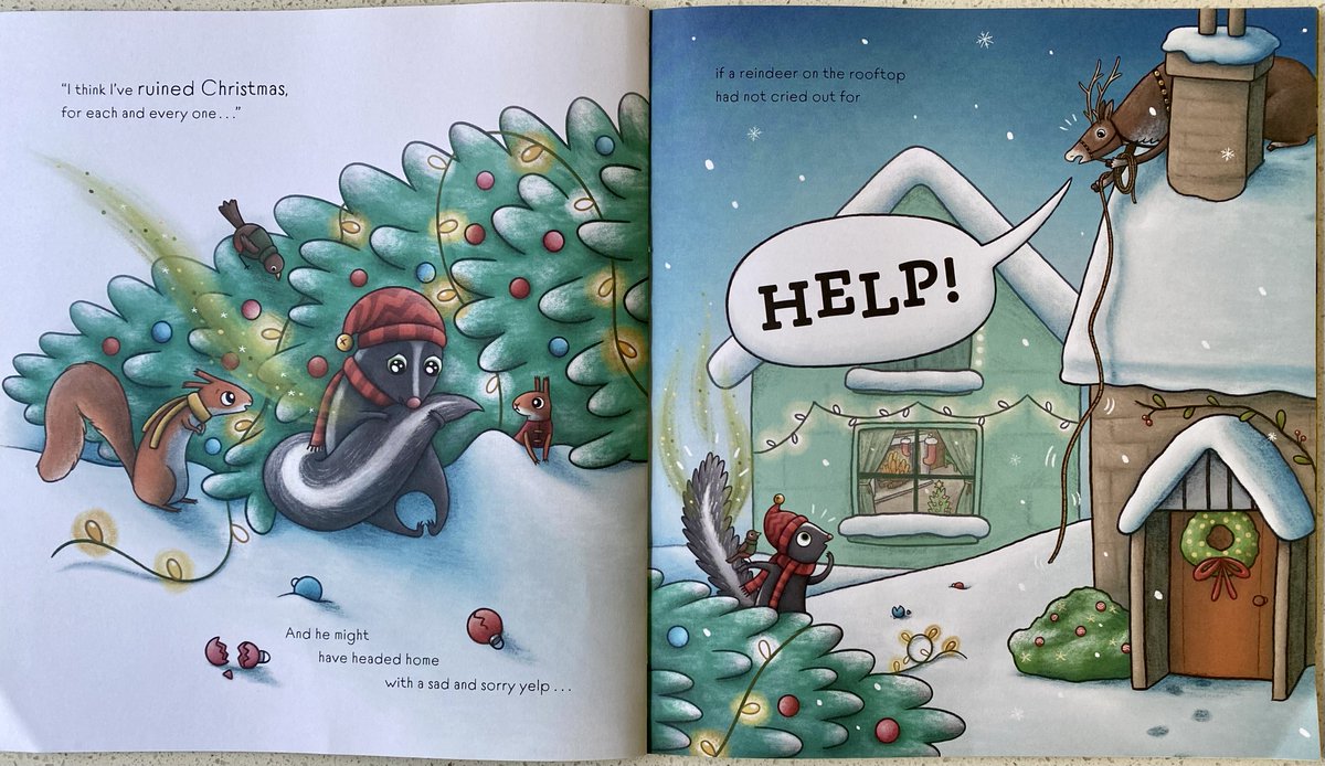 I_teach_muggles's tweet photo. Sharing festive reads throughout December. Day 7; rollicking rhymes, a sleigh full of colourful artwork, a great read aloud. Festive fun and stinky seasonal shenanigans will have the whole family in giggles #MarkSperring @SophieMCorrigan @KidsBloomsbury
https://t.co/XeV2qqPYio https://t.co/3nYEO3eQiE