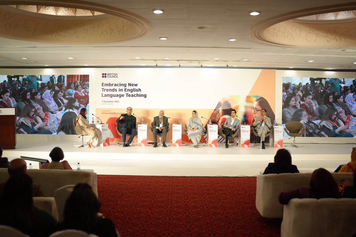 pkBritish's tweet image. Currently underway at our conference – a focused Panel Discussion on &apos;Teacher Motivation in Online CPD Programs.&apos; Key stakeholders are offering a nuanced view on ways of shaping effective online professional development.

#ELTConference #Englishprogrammes #Education4EveryGen