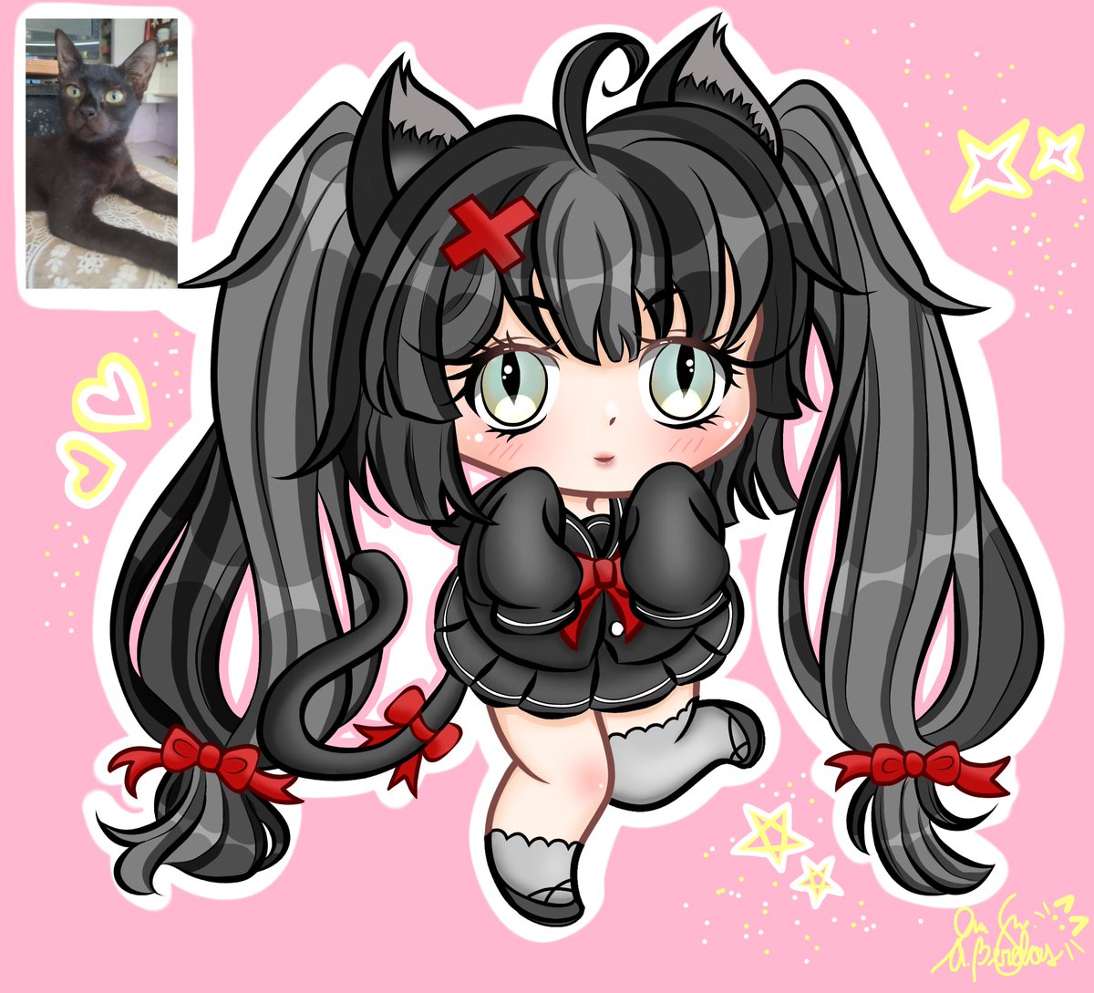 annamingmeow's tweet photo. Hey guys~ I'm back hihi...

Turning my two cats into chibi meet mimi and timi ♥️

Hope you guys like it thanks~

#ibisPaintX #DigitalArtist #digitalartstyle #chibiart https://t.co/6CQGc1y7eA