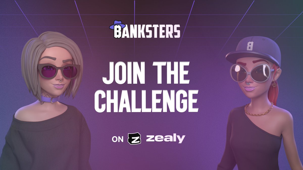 🤬 New <a href="/zealy_io/">Zealy</a> Campaign!

Cool stuff waiting for our community! Looking for real 🏦 #Banksters like you!

Complete all the mandatory quests to be eligible for USDT rewards. 🎯

🚀 Win now: zealy.io/c/bankstersnft

#BankstersNFT #PlaytoEarn #USDTGiveaway #Binance #BNB #Bitcoin