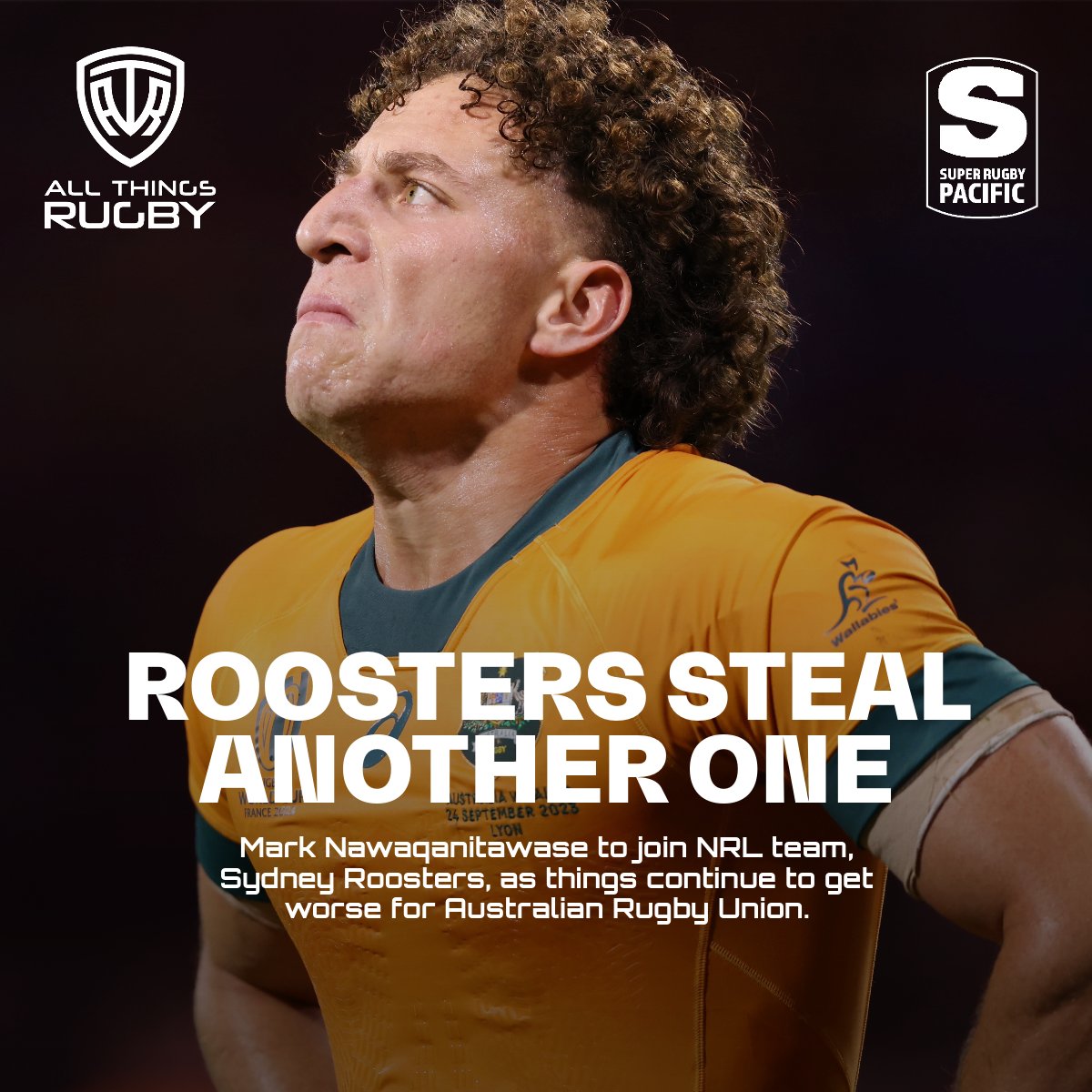 Mark Nawaqanitawase has announced he will jump codes and join the Rugby League team, Sydney Roosters. 

#australiarugby #rugby #rugbyaustralia #rwc23 #rugbyworldcup #wallabies #NRL #sydney #sydneyroosters #roosters #rugbynews