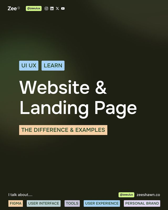 Abmankendrick's tweet photo. If you are a UI/UX Designer, and you don't know the differences between website and landing page designs. In this post, I'll share with you the differences and examples between website and landing page designs.

Reposts are highly appreciated 💜 https://t.co/cpcaYJicFU