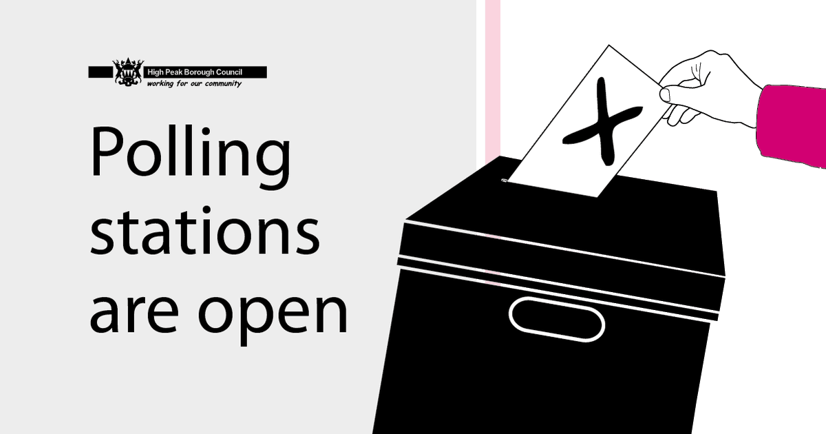 A referendum in Whaley Bridge is taking place TODAY (07/12) and the polling stations are open!

Don't forget your ID when you head out to vote 👍

highpeak.gov.uk/article/7763/W…