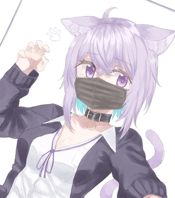 黒いマスクしてる女の子を見るとちょっとドキッとする#絵かゆ 