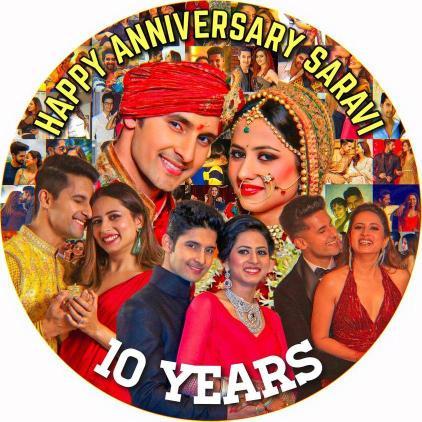 MRavidubey's tweet photo. 💞When a love is true, there is no ending. I hope you will get to celebrate🔥many years of togetherness to come.Happy anniversary🥰Sending love to our favorite couple on their anniversary👩‍❤️‍💋‍👨💞#happyanniversarysaravi #Saravi #10Years #CrazyFanPage #Madness @sargun_mehta @ravidubey https://t.co/0T65tXziAY