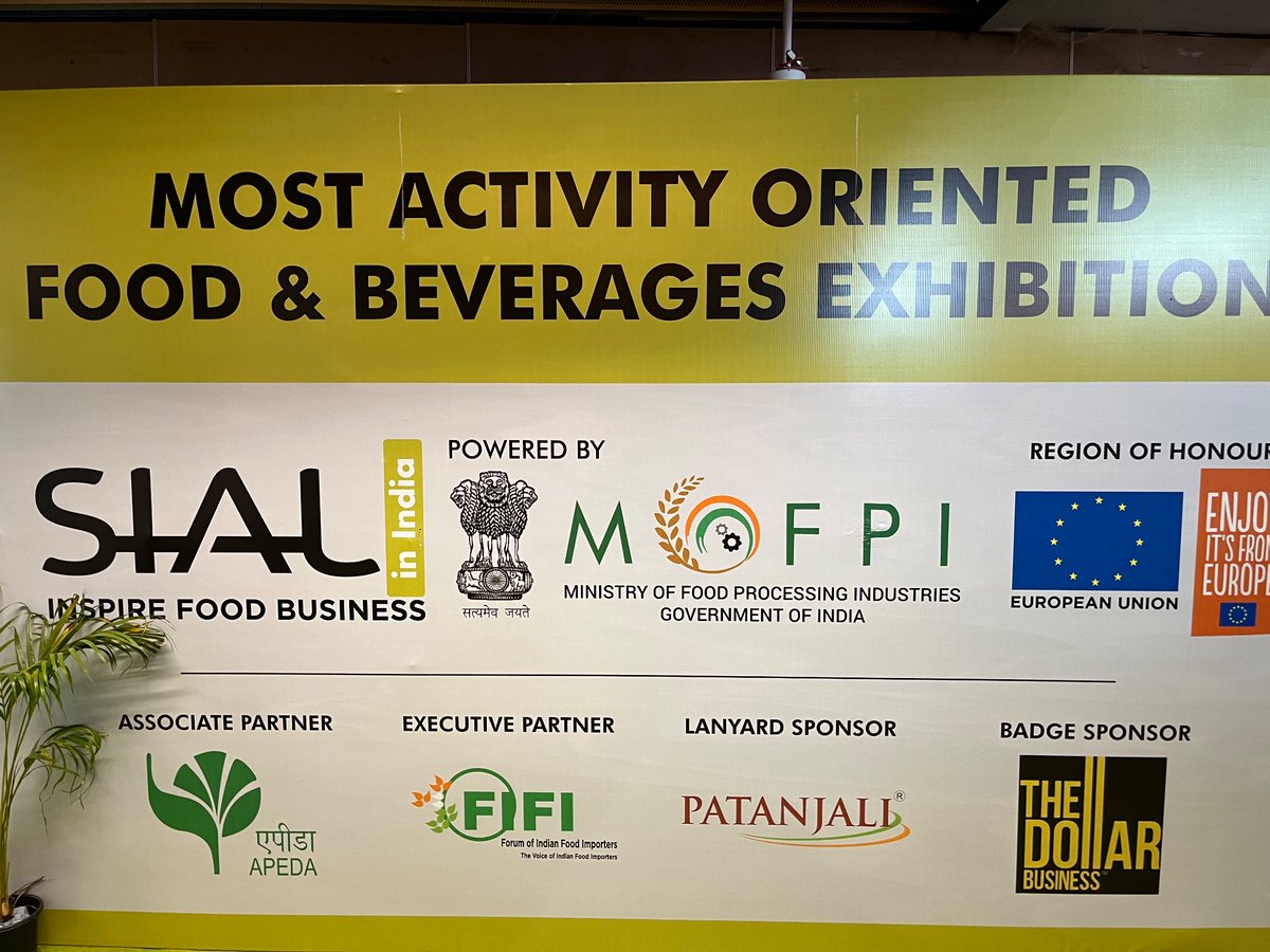 I am delighted to be at the <a href="/sialindia/">SIAL India</a> fair, where the EU has been nominated as “Region of Honour”.

Our presence here over the coming days will facilitate mutually-beneficial and long-lasting connections between the agri-food businesses of EU and India 🇮🇳.