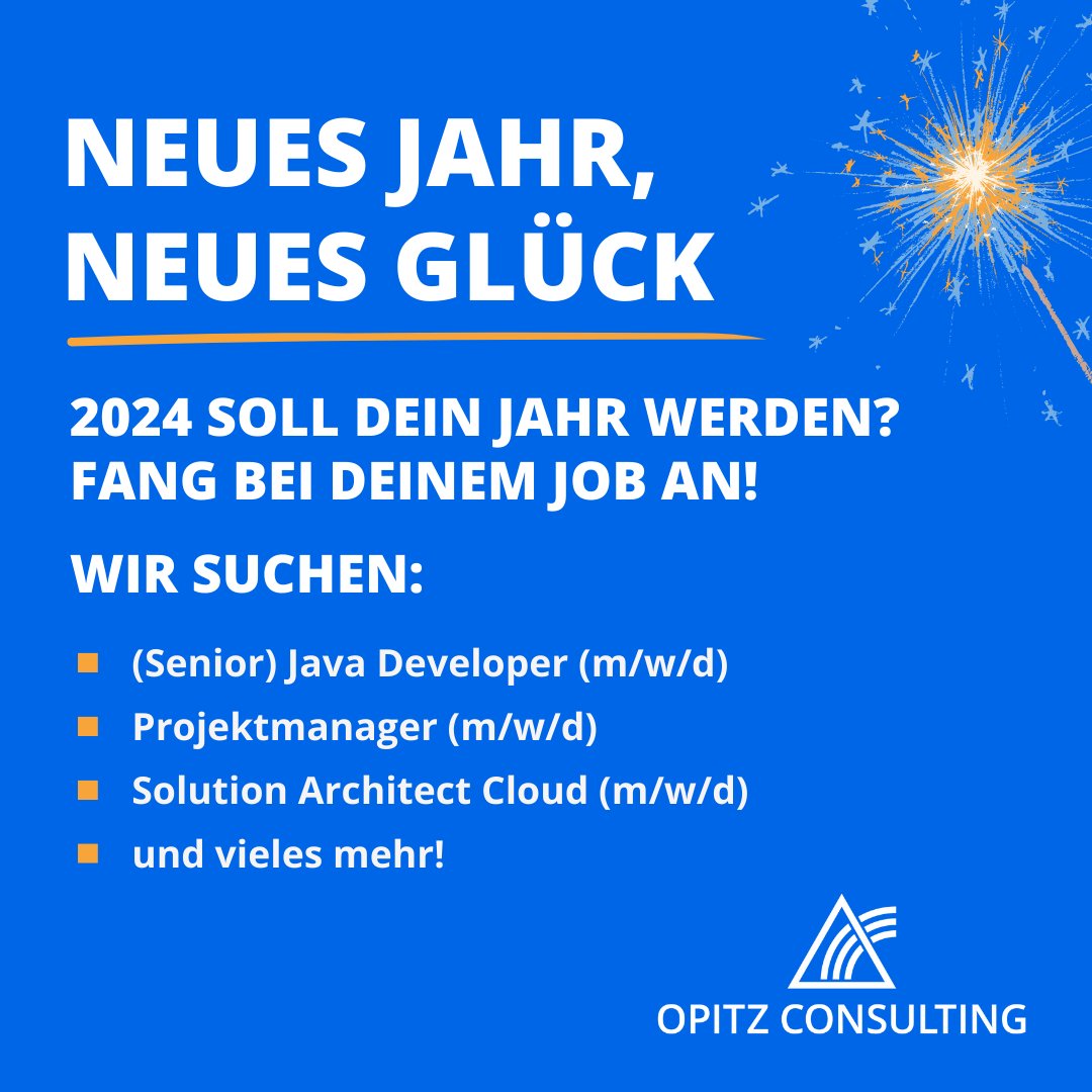 2024 soll DEIN Jahr werden? 🚀 Mach den nächsten Schritt in deiner #Karriere bei OPITZ CONSULTING: opitz-consulting.com/meinlieblingsj…